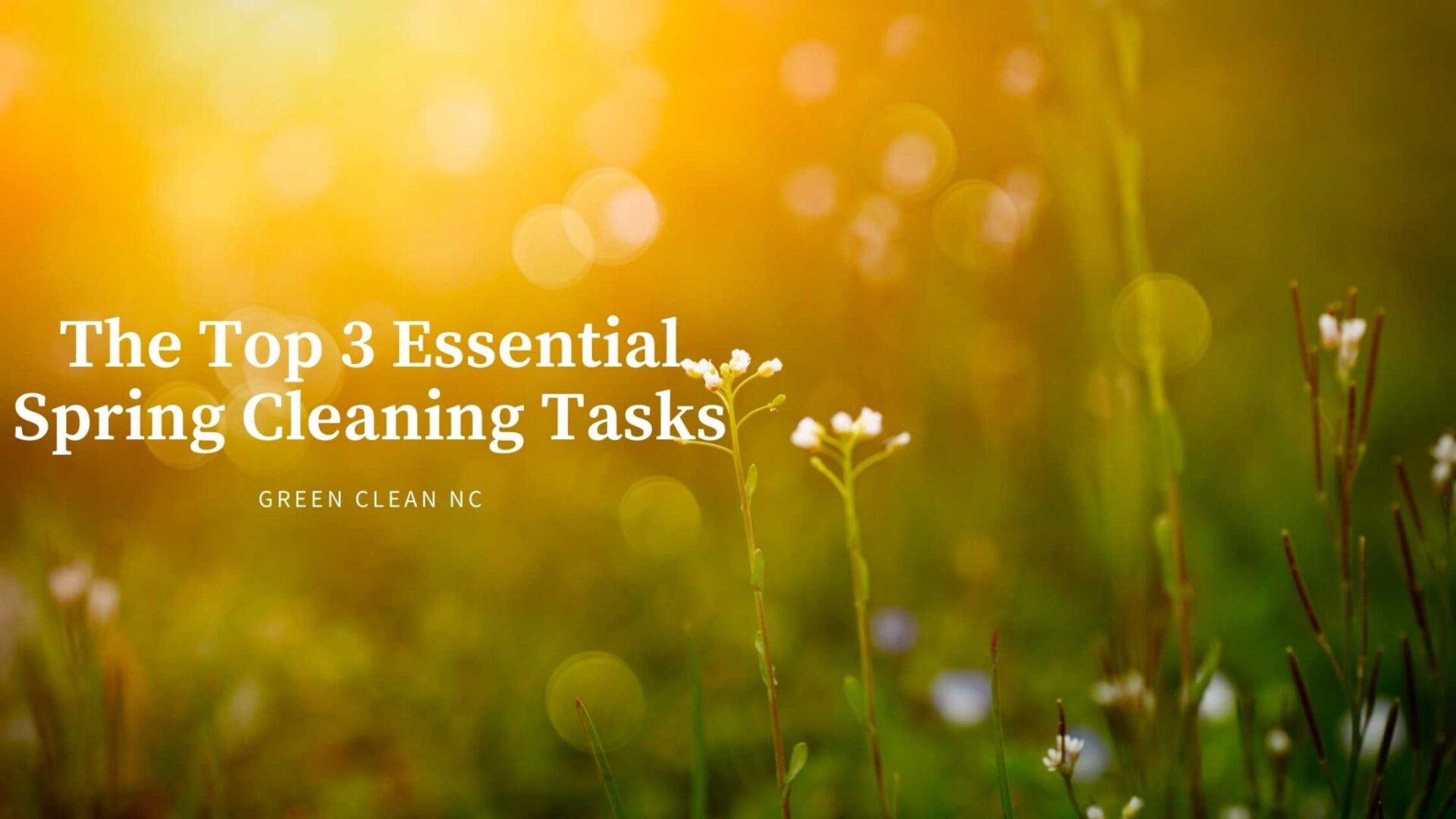 3 Essential Spring Cleaning Tasks