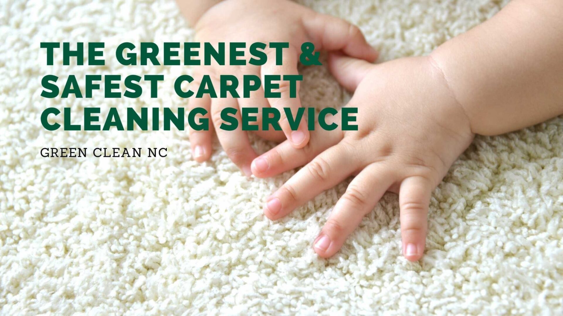 The Greenest & Safest Carpet Cleaning Service