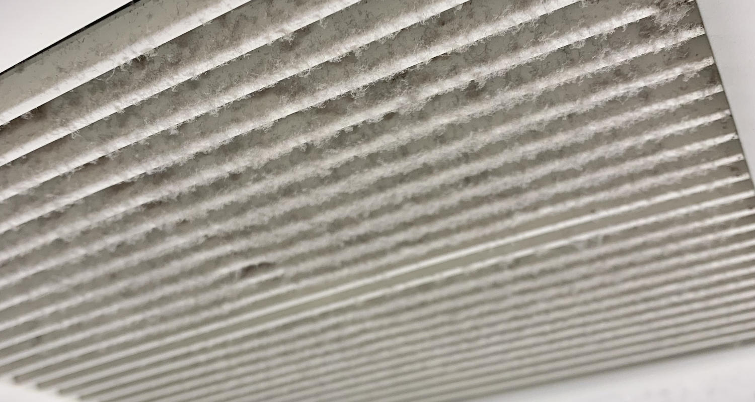 Dirty Air Filter and Vent Inspection